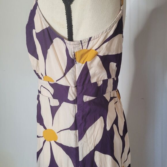Boden size 10L dress maxi long flower open back lining zip - Picture 10 of 14